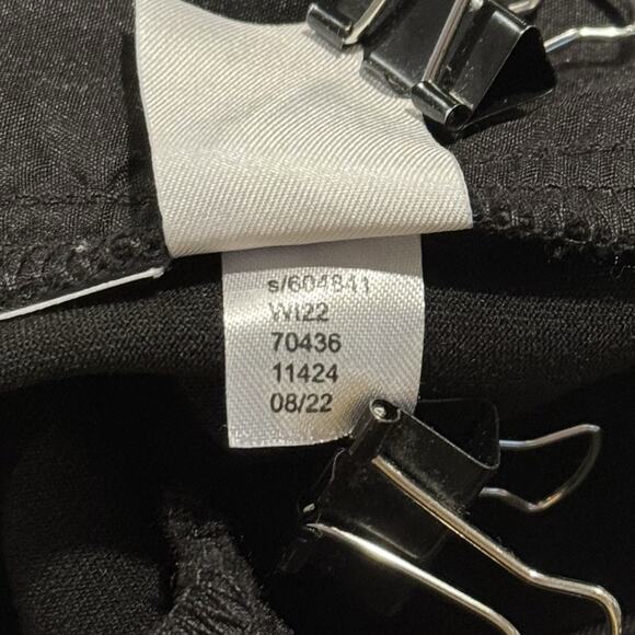 Loft Dress Pants Devin Slim Sailor Y2K Minimalist Edgy Luxe Curvy Black Size 18 - Picture 5 of 6